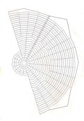 схема вязания паутинки