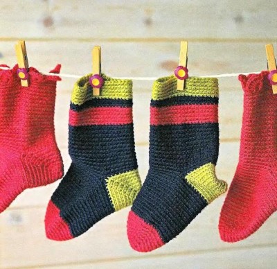 Теплые зимние носки для малыша